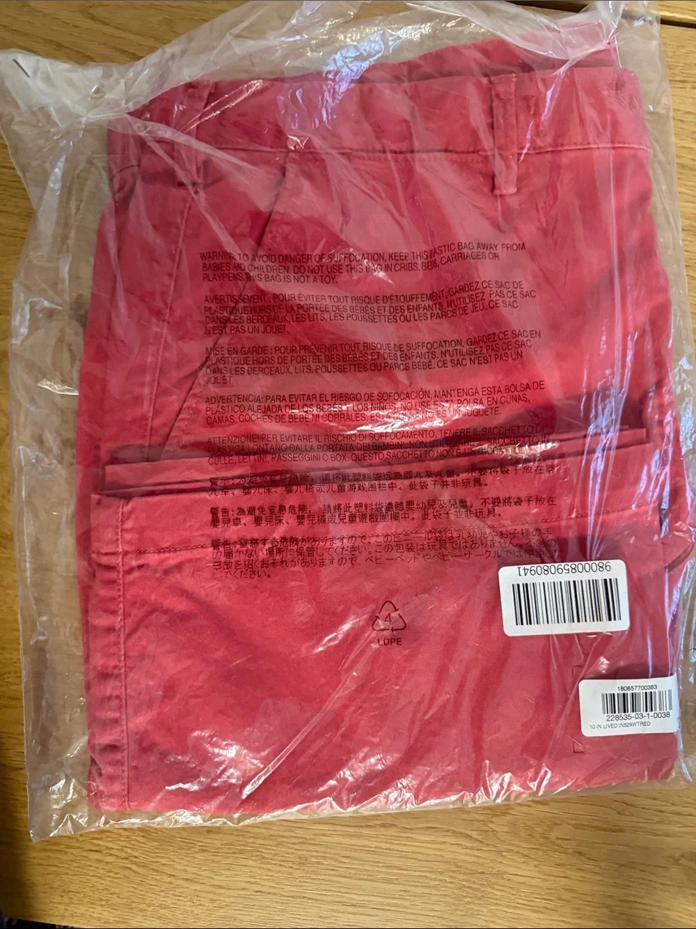 GAP Men's Coral Red Chinos